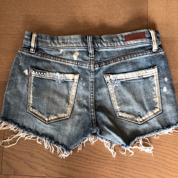Blank NYC Distressed Jean Shorts Size 25 - Picture 3 of 3